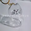 Lindo Colgante de Almacenamiento de Cabeza de Gato Grande, Caja Creativa Transparente para Guardar Pelo de Gato, Colgante de Almacenamiento de Gato Extra Grande