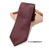 Linho Algodão Marrom Amarelo Vermelho Escuro Fosco Marrom Retro Casual Estilo Britânico Japonês Gravata de Nicho 7cm