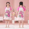 Camisón para niños, pijama para niñas, verano, manga corta, bebé, delgado, estilo coreano, niña pequeña, caricatura, niños medianos y grandes, ropa de casa para niños, verano