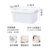 Caja de almacenamiento de plástico extragrande, organizador de ropa para el hogar, juguetes, caja de almacenamiento gruesa con ruedas, caja de almacenamiento tipo baúl.
