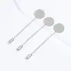 Acessórios para Joias DIY Alfinetes Broches Acessórios Chapa de Aço Conserva-Cor Alfinetes de Pérola Tampas de Silicone para Alfinetes Materiais de Travamento