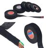 Cinta de tela para arnés de cableado de coche de motocicleta, 15 m, franela, ignífuga, base de tela, franela, cinta de bobinado negra