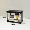 Caja de Almacenamiento de Caja Sorpresa Caja de Exhibición Pop Mart Soporte de Exhibición para Figuras Pequeñas de Oficina Caja de Exhibición Transparente a Prueba de Polvo
