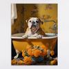 Moda moderna yak póster de baño lienzo pintura decorativa gatito baño de burbujas pintura colgante Amazon entrega en una pieza