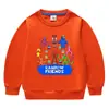 Primavera e outono de 2023 estilo coreano de desenho animado nova roupa infantil pequena e média suéter de gola redonda infantil manga longa algodão top para bebês masculino e feminino
