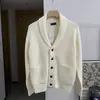 Abrigo suéter de moda estilo coreano retro cárdigan versátil moderno 2023 Delgado retro solapa grande top
