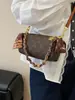 2025 Nuevo Otoño e Invierno Estampado Presbiópico Bolso Almohada para Mujer Bolso de Hombro con Cadena de Estilo Casual Simple de Moda