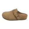 Mules cerrados de estilo retro populares para mujer, nueva moda de otoño 2026, sin cordones con hebilla, zapatos versátiles estilo Birkenstock