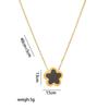 Pulsera de acero de titanio 18K flor de cinco pétalos fritillaria femenina estilo europeo y americano moda exquisita ligera comodín aprobación directa de fábrica