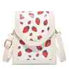Atacado Bolsa Quadrada Pequena Popular Deste Ano Bolsa Feminina Outono 2025 Nova Bolsa de Ombro Cor de Contraste Cereja Bolsa Transversal Versátil Morango