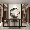 Novo Tronco de Madeira Maciça Pura Chinesa Hall de Entrada Entrada Estilo Vintage Estética da Dinastia Song Tela Divisória Sala de Estar Personalização