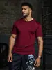 2026 Verão Transfronteiriço Masculino Gola Redonda Manga Curta Moda ao Ar Livre Esportes Secagem Rápida Corrida Versátil Top Tendência Em Estoque