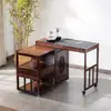 Mesa de Chá Móvel para Varanda Mesa de Chá Doméstica Armário de Chá Giratório Mesa de Café Moderna com Rodinhas Carrinho de Chá Pequeno de Luxo Leve Famoso da Internet