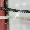 Fábrica en stock ventas directas encaje de seda dorado y plateado banda de encaje con forma de ola beige vestido de novia ropa para niños adornos Hanfu accesorios