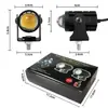 Venta caliente transfronteriza mini foco LED de dos colores para motocicleta lente de dos colores faro externo para coche eléctrico motocicleta pequeña pistola de acero
