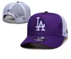 Nova Boné de Baseball de Malha Ny/La para Homens e Mulheres, Boné com Aba Respirável Bordado, Protetor Solar, Ajustável, Chapéu da Moda Tendência