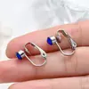 Estilo Japonés Coreano Clip en Forma de U con Pedrería Facetada de 5 mm Hecho de Cobre Pendiente sin Agujero para Oreja Uso Indoloro Accesorio de Clip para Oreja Versátil