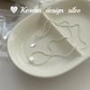 Collar de cuentas cuadradas apiladas de plata de ley S925 con diseño de nicho simple estilo coreano para mujer