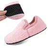 Zapatos de Piso Gruesos con Forro Polar para Otoño e Invierno, para Adultos, Zapatos de Casa para Hombre y Mujer, Zapatos tipo calcetín cálidos para interior, sin cordones, para Adultos y Niños