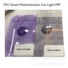 Modificación de película para luces de coche tpu película para luces oscurecida faro transparente anti-arañazos película para cambio de color de luz trasera película para luz trasera al por mayor