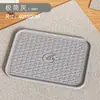 Alfombrilla para arena de gato, tapete anti-salpicaduras para caja de arena, anti-rastreo, tablero de control de arena extragrande, tapete de silicona para gato, accesorios para mascotas