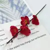 Flores de Ciruelo de Invierno Simuladas para Decoración del Hogar, Bodas, Año Nuevo y Decoraciones del Festival de Primavera; Flores Artificiales Falsas; Accesorios de Fotografía; Venta al por mayor de flores artificiales
