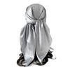 Pañuelo Cuadrado de 90 cm de Alta Gama Satín Estampado Patrón Oscuro Pañuelo Chal de Seda Ropa Exterior para Mujer Pañuelo de Protección Solar Bufanda para la Cabeza Europea y Americana Transfronteriza Venta al por Mayor