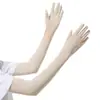 Mangas con Protección Solar para Mujer, Mangas Largas de Seda Helada de Verano, Mangas para Conducir, Protectores Finos de Brazo para Mujer, Mangas Transpirables de Seda Helada