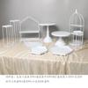 Mesa de sobremesa de Ferro Branco suporte de exibição para decoração de bolo bandeja mesa de casamento lanche da tarde suporte para lanches refeição fria pausa para o chá
