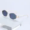 Gafas de Sol de Moda Tendencia Europeas y Americanas Transfronterizas de Amazon 2025 Rombo Metal Polígono Gafas de Sol de Gama Alta