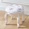 Taburete Bajo Estilo Europeo, Taburete Pequeño, Taburete para Sofá, Taburete para Mesa de Café, Taburete de Moda Creativo para Adultos del Hogar, Taburete para Cambiar Zapatos en la Sala de Estar, Taburete Redondo para Niños