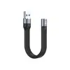 Cabo Flexível USB para Tipo-C Cabo de Carregamento Rápido 100W Transmissão de 40Gb Cabo de Projeção de Tela 4K Cabo de Dados para Celular Laptop