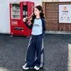 2026 Ropa Súper Caliente para Niñas Otoño Nuevo Estilo Niñas Grandes Estudiantes de Secundaria Sudadera con Capucha Elegante Ropa de Otoño para Niñas Conjunto Deportivo