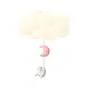 Lámpara de techo para dormitorio con forma de nube, color crema, diseño minimalista, nueva, adecuada para habitaciones infantiles, estilo moderno, hierro