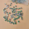 Nuevo arte de uñas transfronterizo color circón trébol de cuatro hojas joyería de circón de lujo japonesa flor accesorios para uñas diamante al por mayor