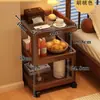 Mesita de noche Estilo Chino Dormitorio Mesita de noche Móvil Estante de Almacenamiento para Mesita de Noche Mesa Pequeña Simple Multifuncional Creativa