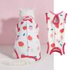 Ropa para mascotas transpirable, totalmente estampada, oso exquisito, poni, fruta, patrón de fútbol, cómoda, ajustada, ropa para esterilización de gatos
