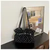Nova Bolsa de Ombro Plissada com Bolinhas Estilo Coreano Outono 2026 para Mulheres, de Alto Valor, Exquisite e Fashion para o Trabalho e o Dia a Dia