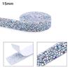 Diamantes de Imitación de Resina Galvanizados con Tiras de Diamantes de Imitación para Accesorios de Ropa Piezas DIY, Autoadhesivos con Cinta de Doble Cara, Pelar y Pegar, Venta Caliente Transfronteriza