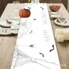 Camino de Mesa Nuevo Más Vendido en Amazon Transfronterizo, Mantel de Halloween de Gama Alta, Bandera Decorativa de Mesa para Día de Muertos, Hecho a Medida