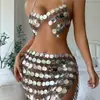 Ventas Directas AYJ a Europa y América Transfronterizo Verano 2026 Amazon Sexy Conjunto de Camisola de Lentejuelas D20841