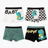 Cuecas Boxer Infantis de Verão Desenho Animado Respiráveis Sem Apertar Shorts para Meninos Venda por Atacado de Cuecas Boxer para Crianças Pequenas, Médias e Grandes