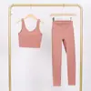 Conjunto de Chaleco en U y Pantalones Cortos Lulu Df con Etiqueta, Disponible para Envío Directo, Cuello Alto Ajustado, Conjunto de Yoga Elástico