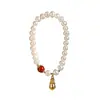 Pulsera de Perlas Naturales, Pulsera Pixiu Estilo Francés de Lujo Ligero, Joyería de Alta Gama, Pulsera de Ágata Retro, Ventas de Fábrica