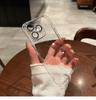 Adecuado para Funda de Teléfono Móvil Iphone18, Funda Transparente de Plástico PC de Alta Transparencia, Funda de Cobertura Total para Apple 14Pro con Película para Lente Incorporada 13