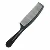 Barbería Especial Fibra de Carbono Negra Peine Denso Diente Largo Diente Largo Peine Grande para Cabello Hombres Ultra-Delgado Corte de Cabello Peine de Cabeza Plana