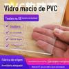 Vidro Flexível de PVC de Qualidade de Exportação, Alta Transparência, Resistência a Altas Temperaturas, Impermeável, Antiderrapante para Mesa de Café e Mesa de Jantar, Padrão Europeu, Amazon