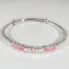 Pulseira de cachorro Yugui com desenho animado fofo e doce, anel de abertura, design ajustável de empurrar e puxar, pulseira de personagem de desenho animado, presente
