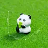 Figurillas miniatura de bambú y panda para crear encantadores microlandsajes, perfectas para jardinería y decoración de paisajismo DIY