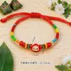 2026 Nuevo Modelo Festival del Bote del Dragón Pulsera de Cuerda Colorida Joyería Aleación Zongzi Bebé Tejido Pareja Pulsera de Hilo de Colores Venta al por Mayor